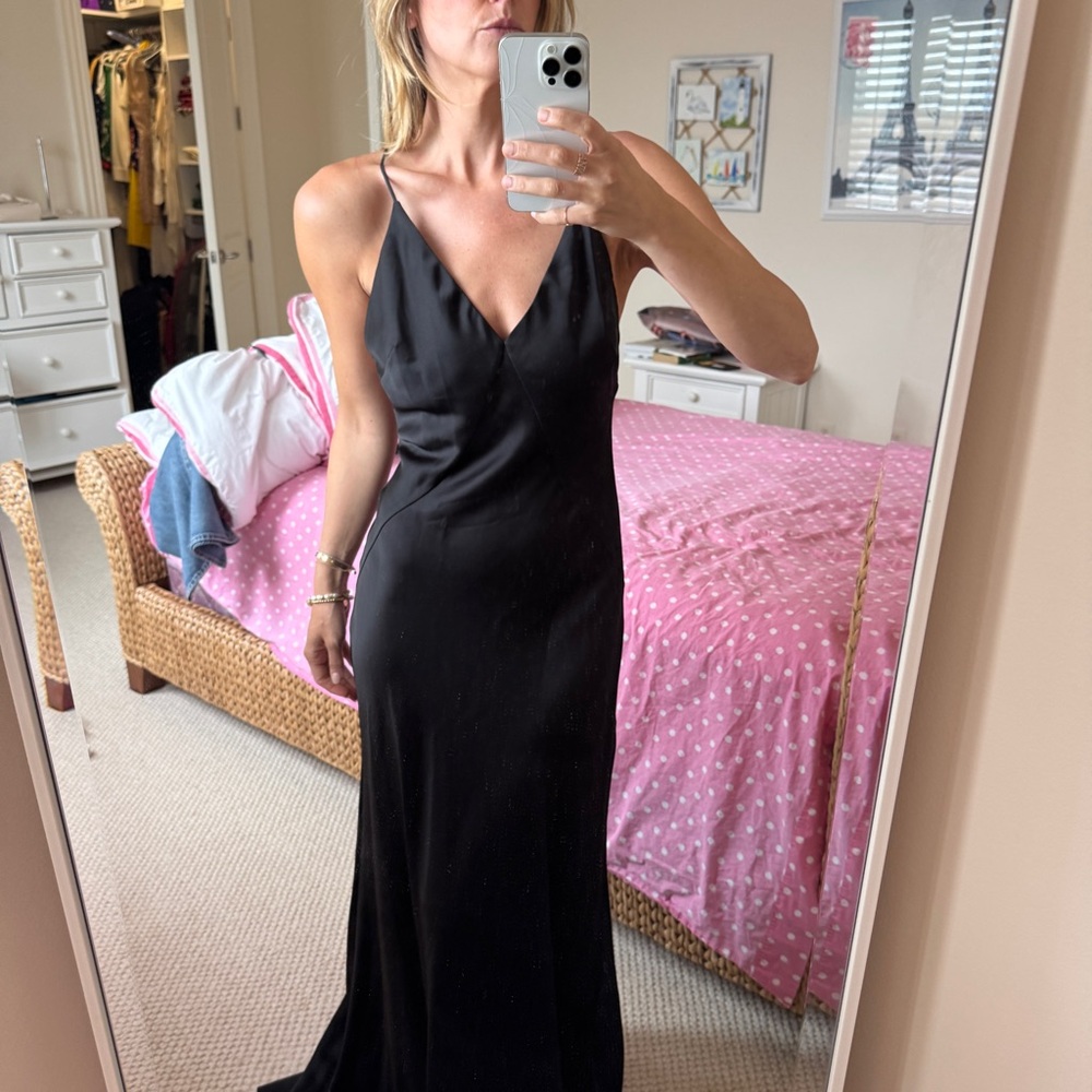 Ramy Brook Caspe V-Neck Gown